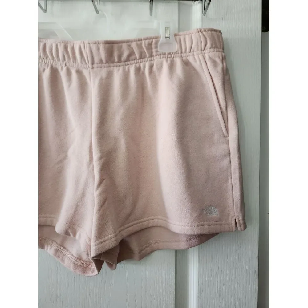 The North Face Half Dome Fleece Shorts Pockets Pink Moss Womens Size‎ XXL